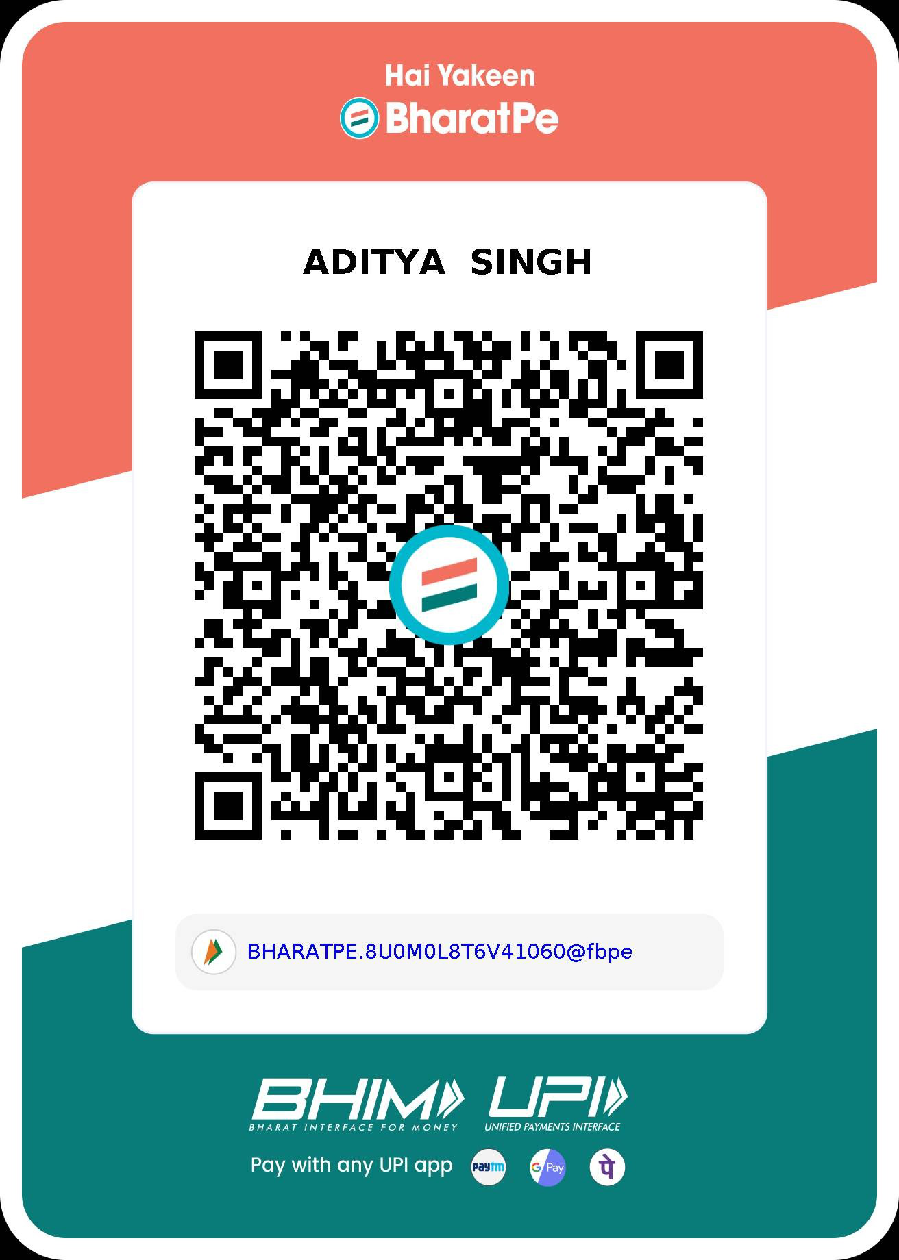 UPI QR for ₹100